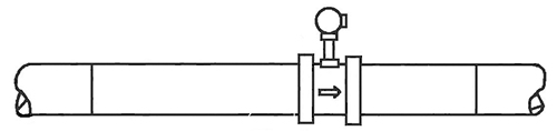 dn800渦街流量計焊接法蘭安裝示意圖二